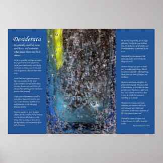 Desiderata - Abstract Glass Bubbles Poster