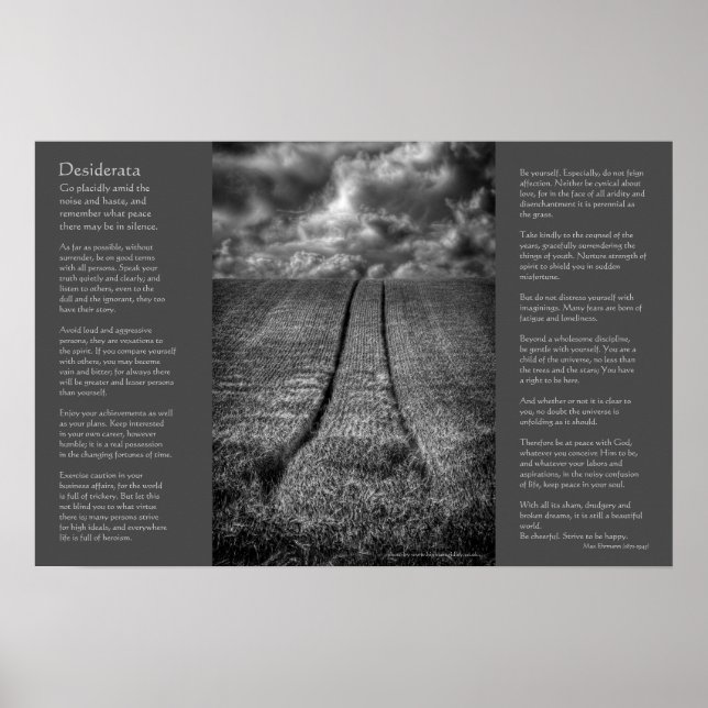 Desiderata - Been and Gone, Fine Art Poster (Front)