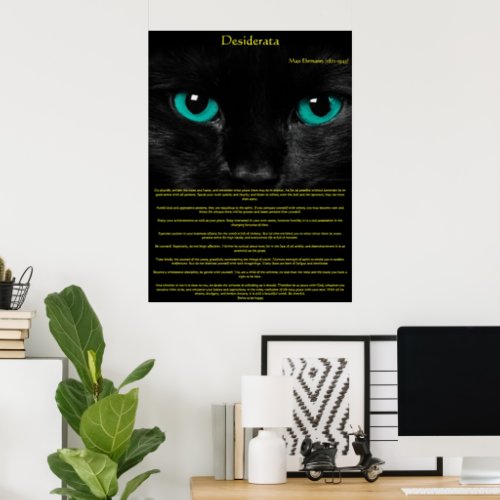 Desiderata Cat Eyes Posters