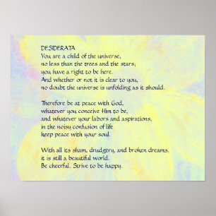 DESIDERATA Changing Daisy poster