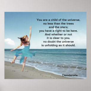 Desiderata Child of Universe Poster