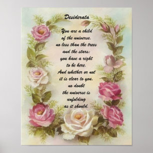 Desiderata Child of Universe Poster