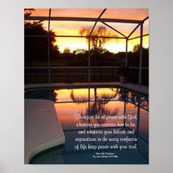Desiderata "desired Things"  Tropical Pool Print by Irisangel at Zazzle