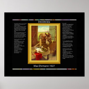DESIDERATA Donkey And Dog Posters