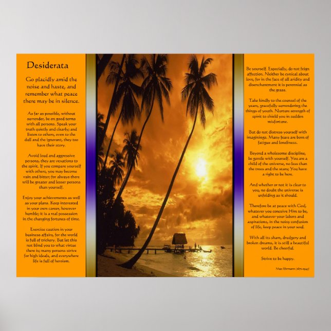 Desiderata Enchanting Island Oasis Poster (Front)