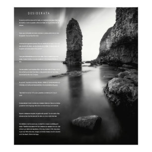 DESIDERATA England Coast Photo Print