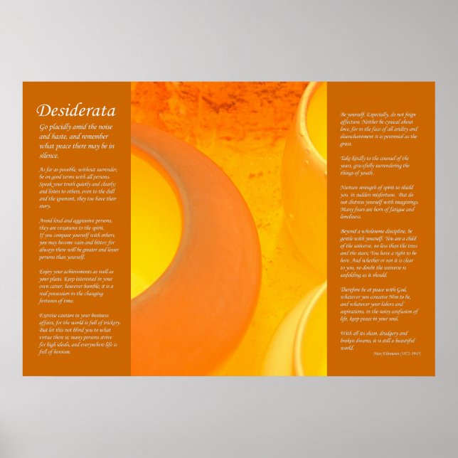 Desiderata - Fired Ceramic Pots Cooling in Oven Poster (Front)