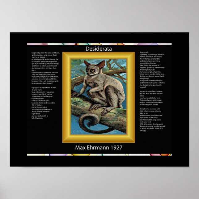 DESIDERATA  Galago Posters (Front)