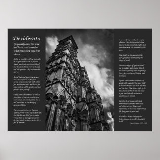 Desiderata - Gothic Royalty and Clergy Poster