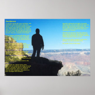 Desiderata-GrandCanyon Poster