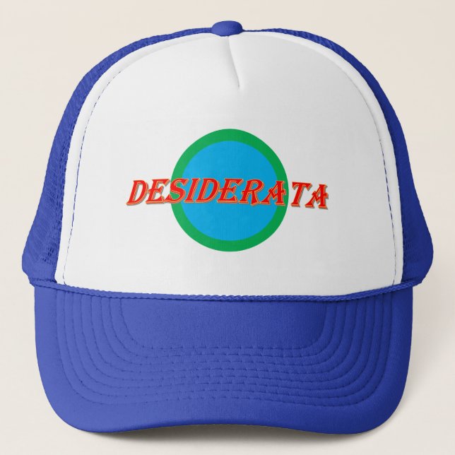 DESIDERATA Hat (Front)