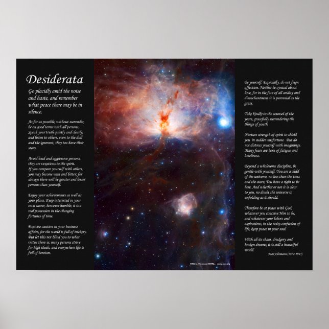 Desiderata - Hidden Fires of the Flame Nebula Poster (Front)