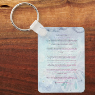 Desiderata keychain