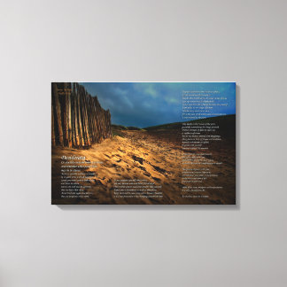 Desiderata - Leaving the Beach - SMALL Canvas Print