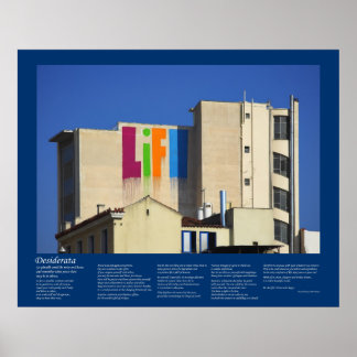 Desiderata - Life In Progress Poster