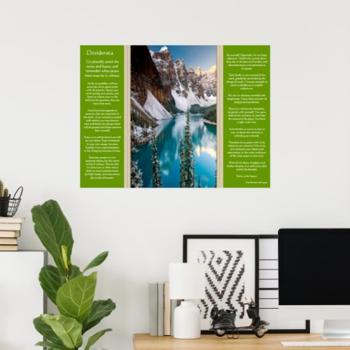 Desiderata Majestic Mountain View Posters