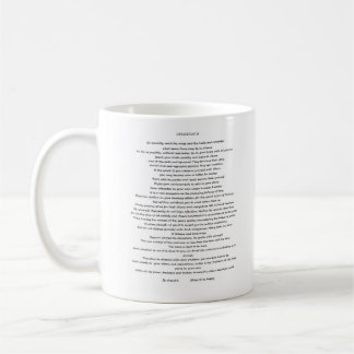 DESIDERATA MAX EHRMANN CUSTOM COFFEE MUG
