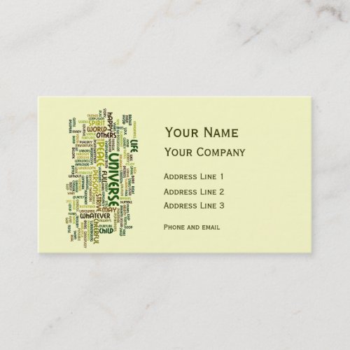Desiderata Motivation Poem Calling Card Business Card Templates