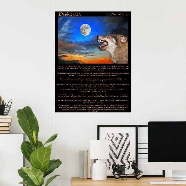 Desiderata Night Howl Posters (Home Office)