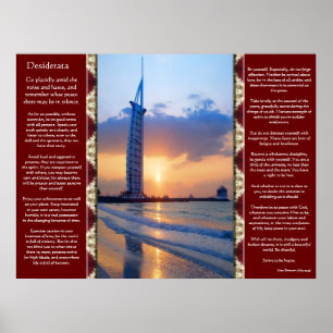 Desiderata Ocean Sky Scape Posters