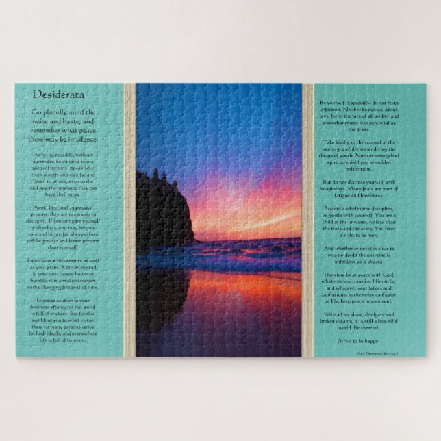 Desiderata ocean sunrise sea view jigsaw puzzle (Horizontal)