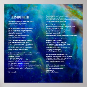 Desiderata on Orion Nebula Poster