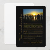 Desiderata Poem Admiring The Sunset (Front/Back)