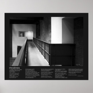 Desiderata Poem - Architectural Fugue Fine Art Poster