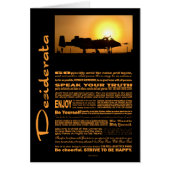 Desiderata Poem Desiderata A-10 Thunderbolt (Front)