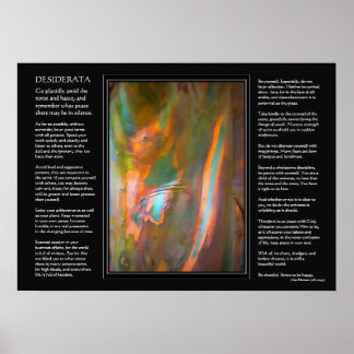 Desiderata poem - Eucalyptus Tree Bark Poster