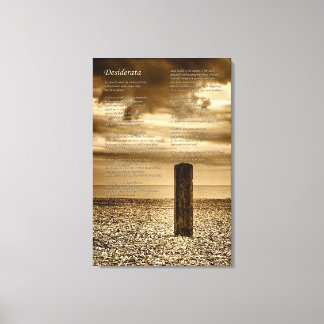 Desiderata Poem - I Have Time Canvas Print