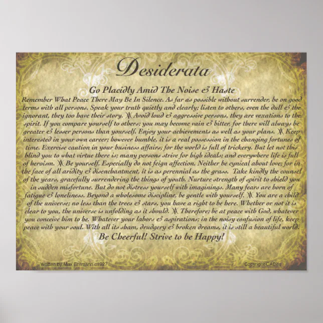 DESIDERATA Milky Way