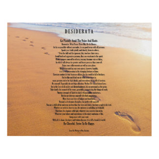 Desiderata Poem Max Ehrmann Footprints In The Sand Panel Wall Art