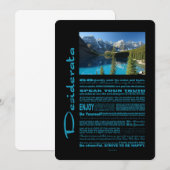 Desiderata Poem Moraine Lake (Front/Back)