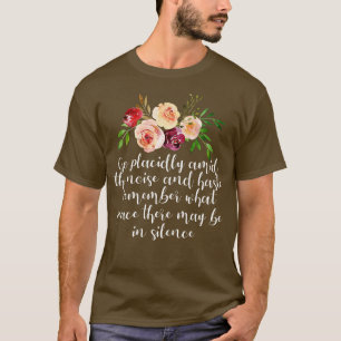 Desiderata Poem on Peace and Calm T-Shirt