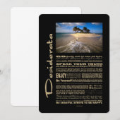 Desiderata Poem Small Solitary Island (Front/Back)