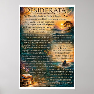 Desiderata  poster