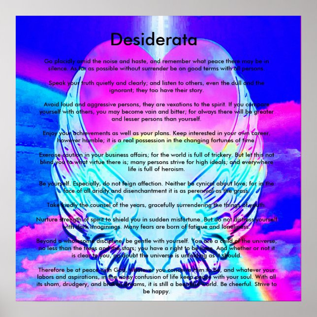 Desiderata Poster (Front)