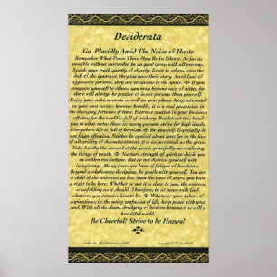 DESIDERATA Poster