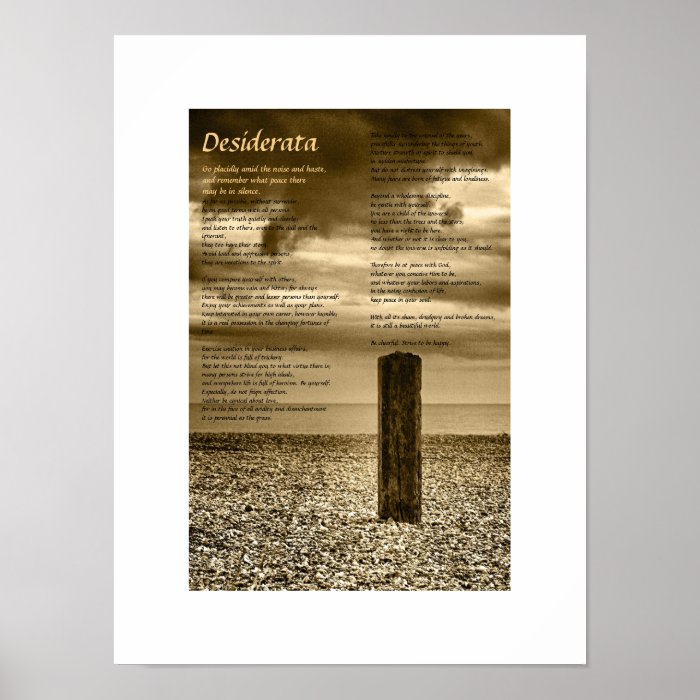 Desiderata poster   I Have Time