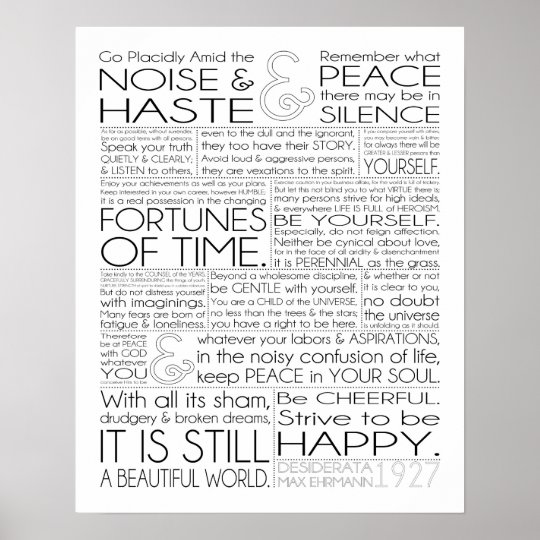 Desiderata Print 16x20 upon Matte Paper image regarding Desiderata Printable named Desiderata Print 16x20 upon Matte Paper