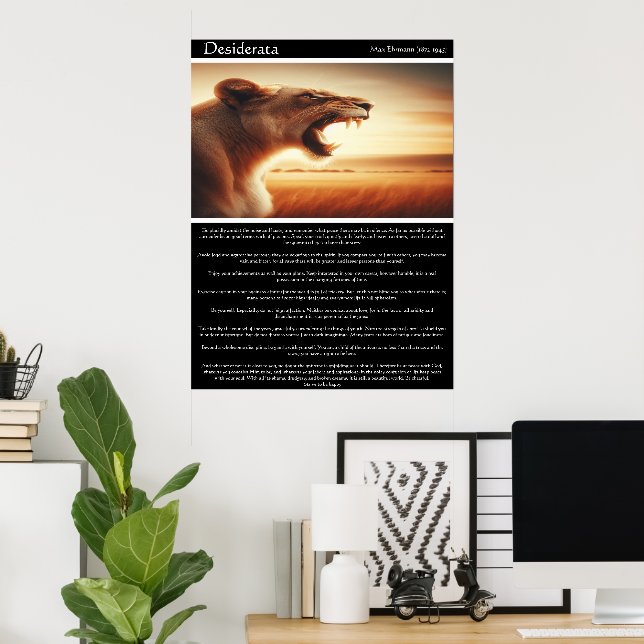 Desiderata: Queen of the Golden Hour Poster (Home Office)