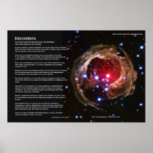 Desiderata - Red Supergiant Star V838 Monocerotis Poster