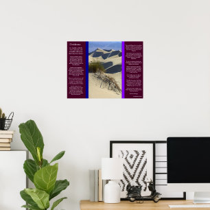 Desiderata Sand Dunes Poster