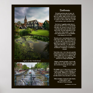 Desiderata - Sights of the Netherlands Poster