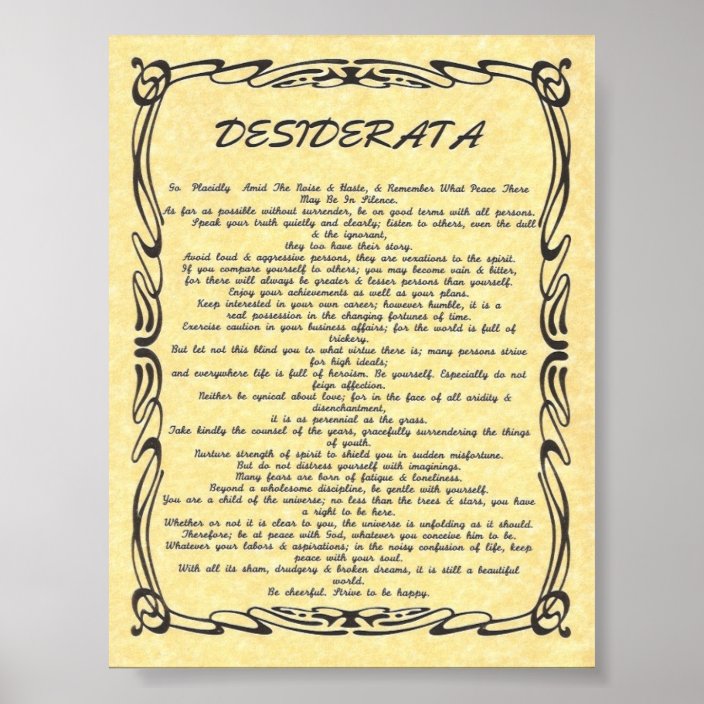 Desiderata Tattoo Designs / 104 best images about Desiderata on Pinterest | Peace ... - Desideratum mezcla arte, tatuajes, piercings, trabajos.