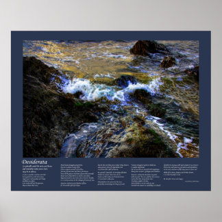 Desiderata - The Eager Tide Poster