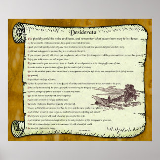 Desiderata ~ Timeless Inspiration Poster