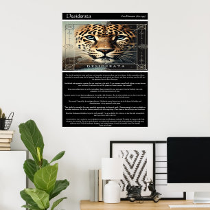 Desiderata: Timeless Wisdom of Leopards Poster