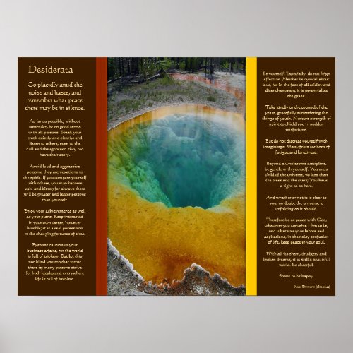 DESIDERATA Water Hole Posters